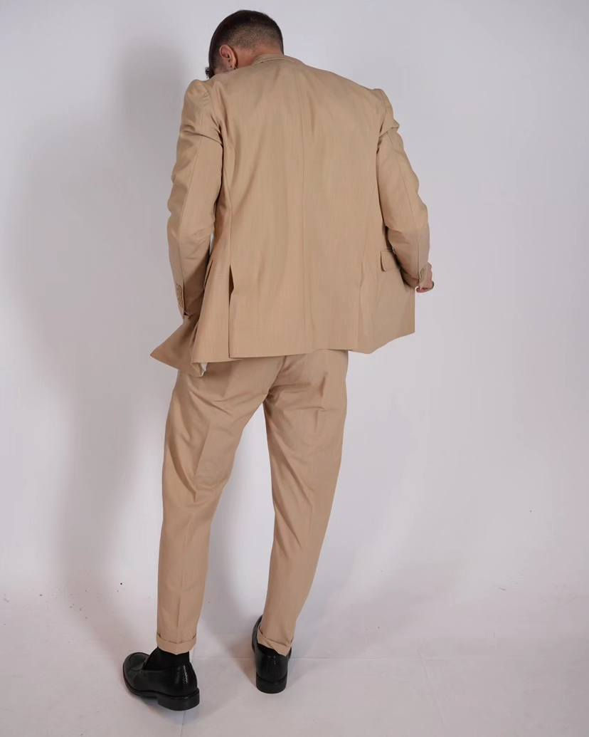 Miniatura: Pantalone elegante uomo color  beige