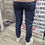 Miniatura: Pantaloni jeans cargo in cotone leggero