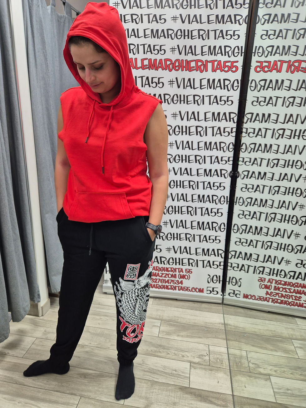 Thumbnail: Pantaloni tuta garzati carpa giapponese unisex