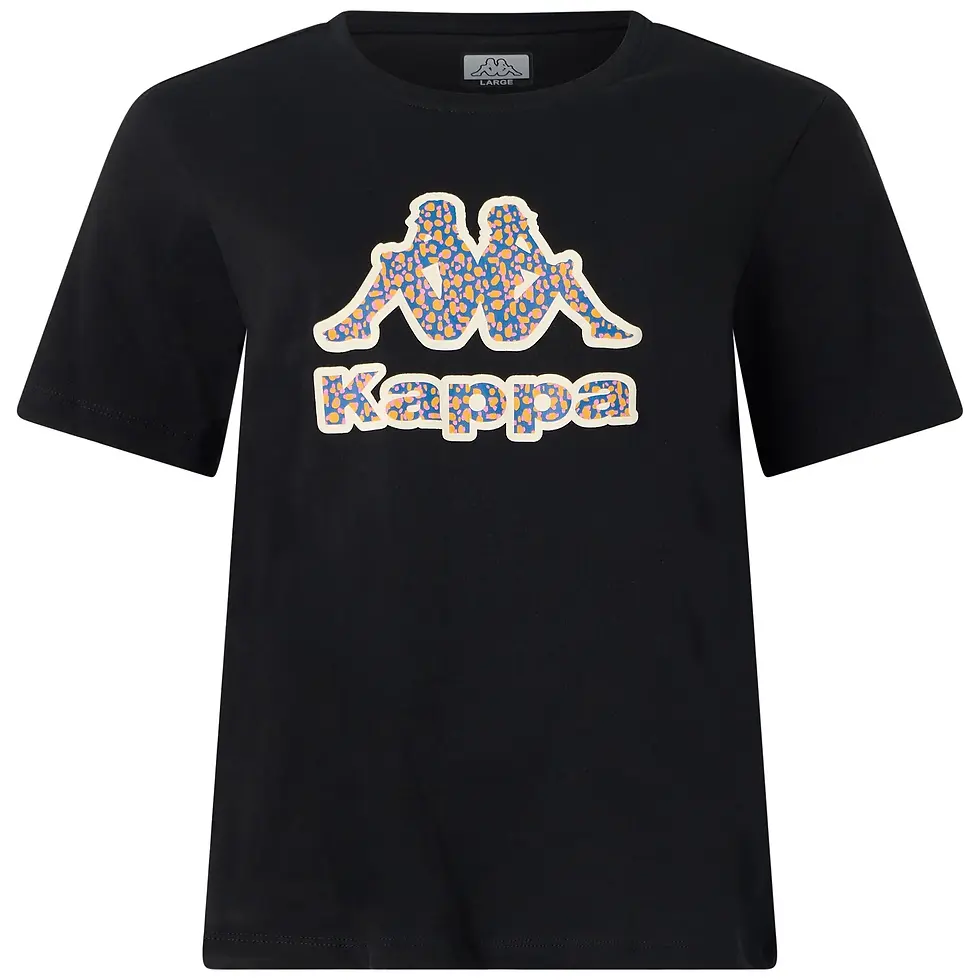 Thumbnail: T-shirt Kappa con logo fantasia leopardata