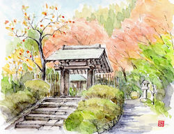 川合昭二-浄智寺の秋s