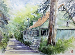 川合昭二-テニス発祥地への途上