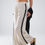 Thumbnail: Linen Contrast Scallop Trim Pants in Beige