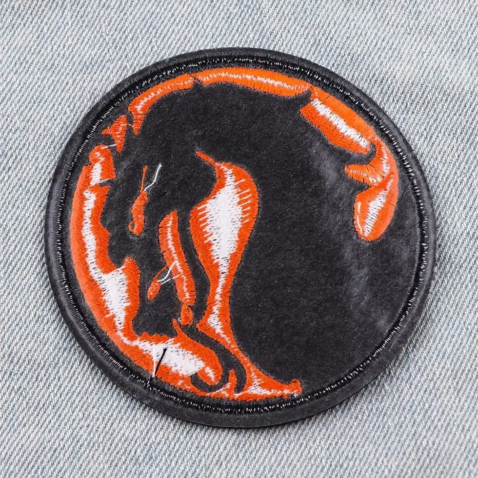 Thumbnail: Street Games Cartoon Patch Dragon Embroidered Patches for Clothing