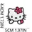 Thumbnail: 1Pcs Miniso Sanrio Hello Kitty Patches Embroidery Iron on Clothes Jeans Apparel