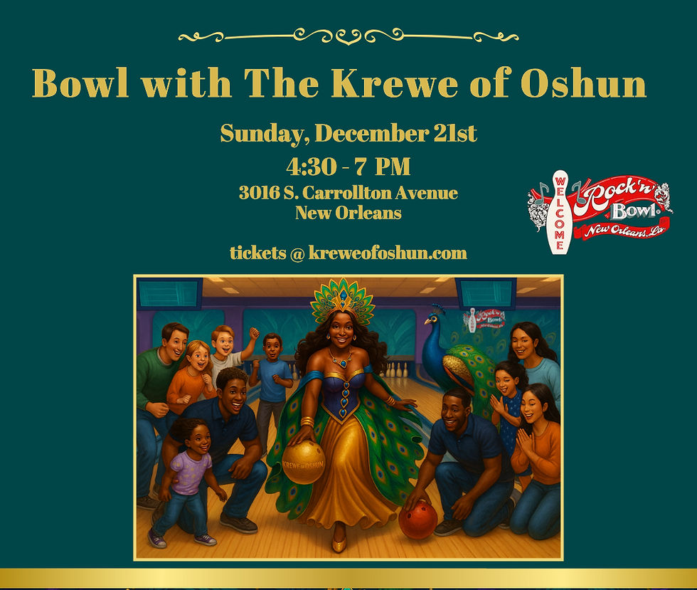 Bowl with the Krewe of Oshun