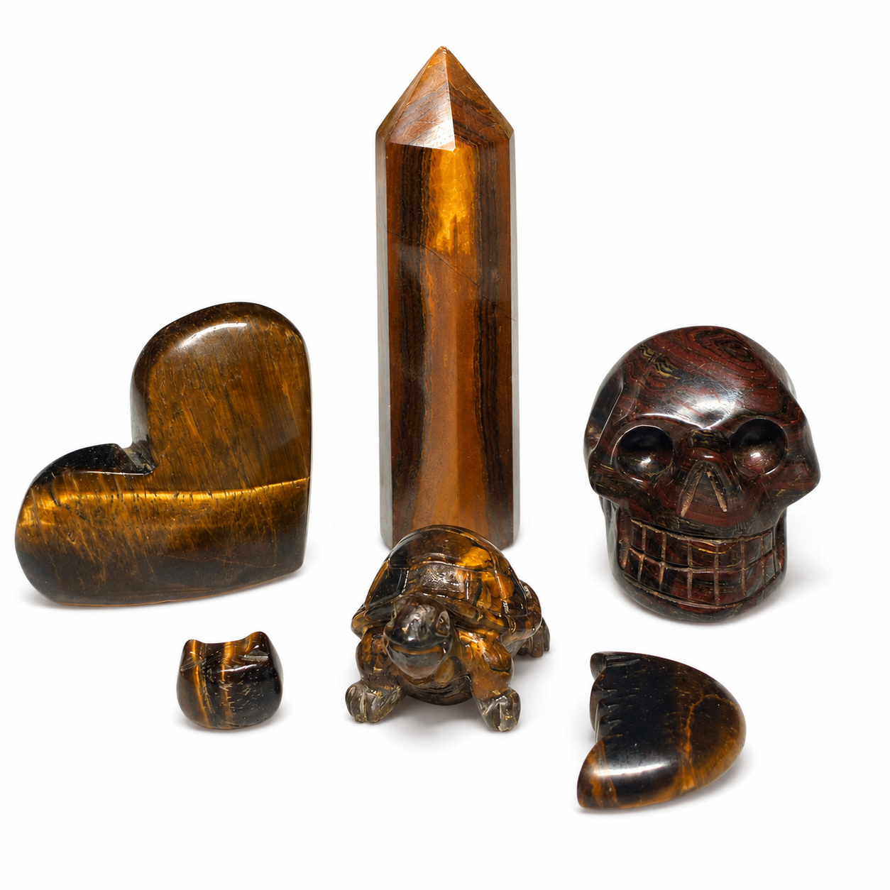 Tiger’s Eye Crystal Carving Collection, handcrafted product by JoyfulBliss Co.
