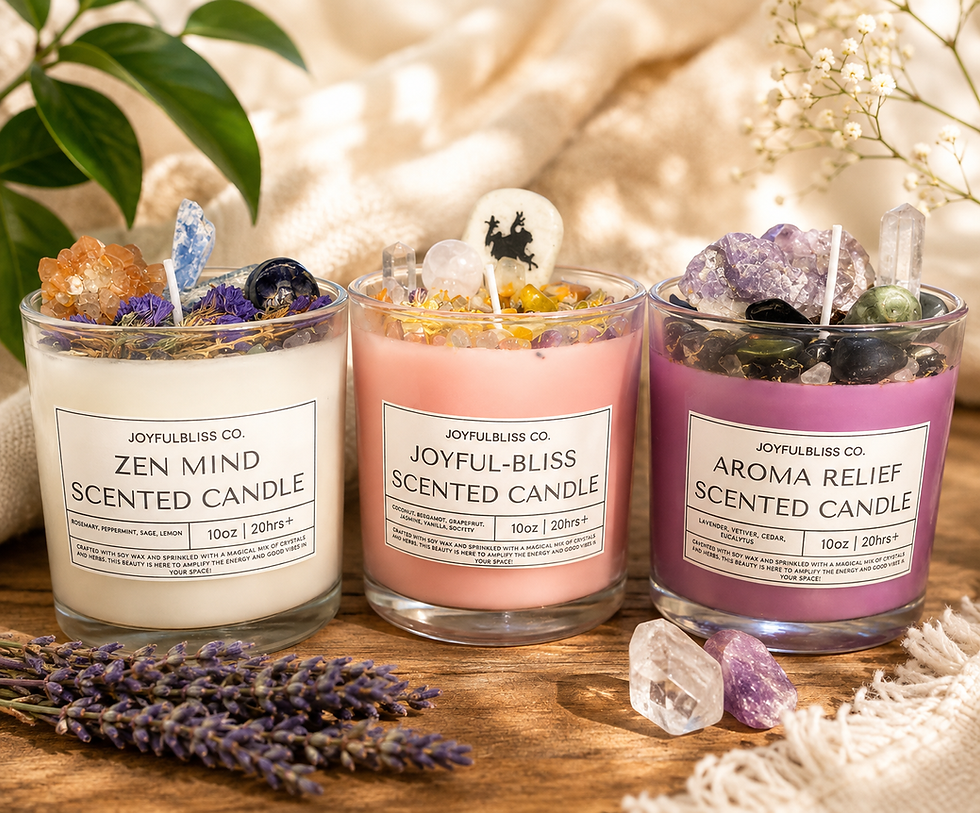 Thumbnail: Zen Mind Scented Candle – 10oz, additional product image 3 by JoyfulBliss Co.