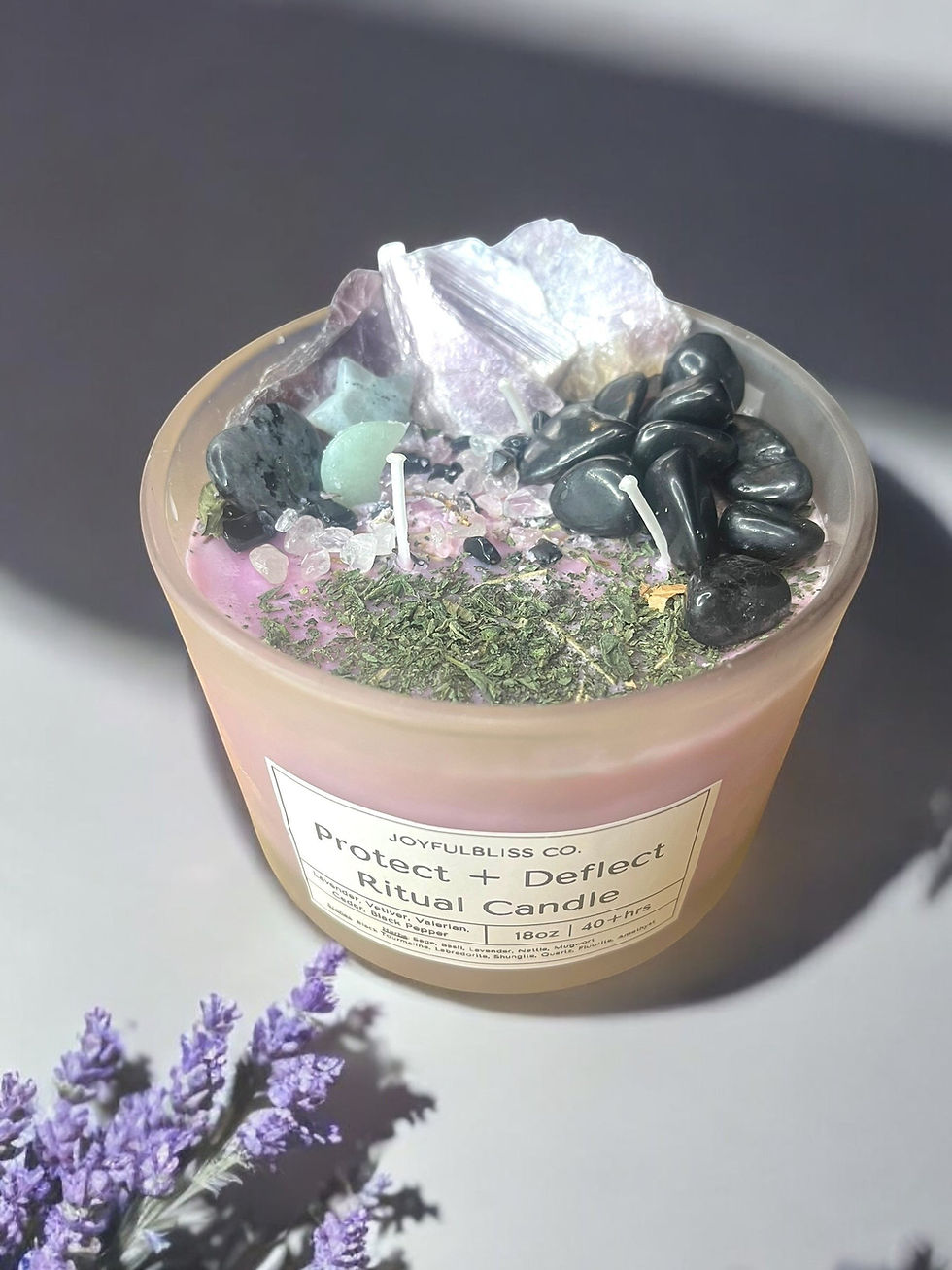 Thumbnail: Protect & Deflect Ritual Candle – 18oz, additional product image 7 by JoyfulBliss Co.