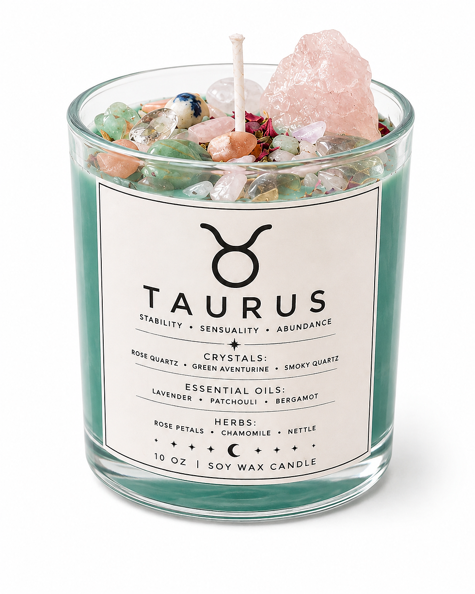 Thumbnail: Taurus Zodiac Candle – 10oz, handcrafted product by JoyfulBliss Co.