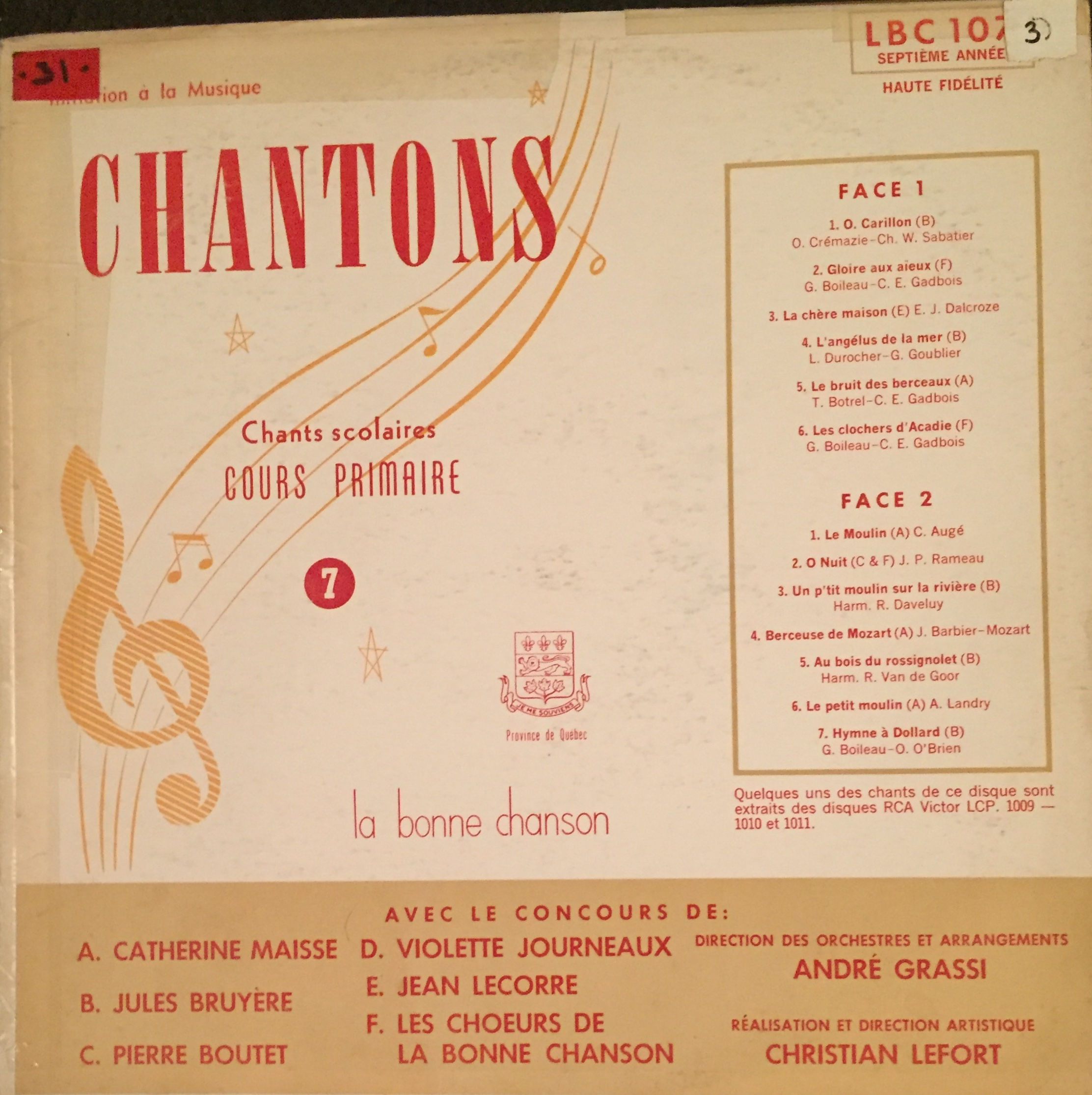 Compilation ‎– Chantons