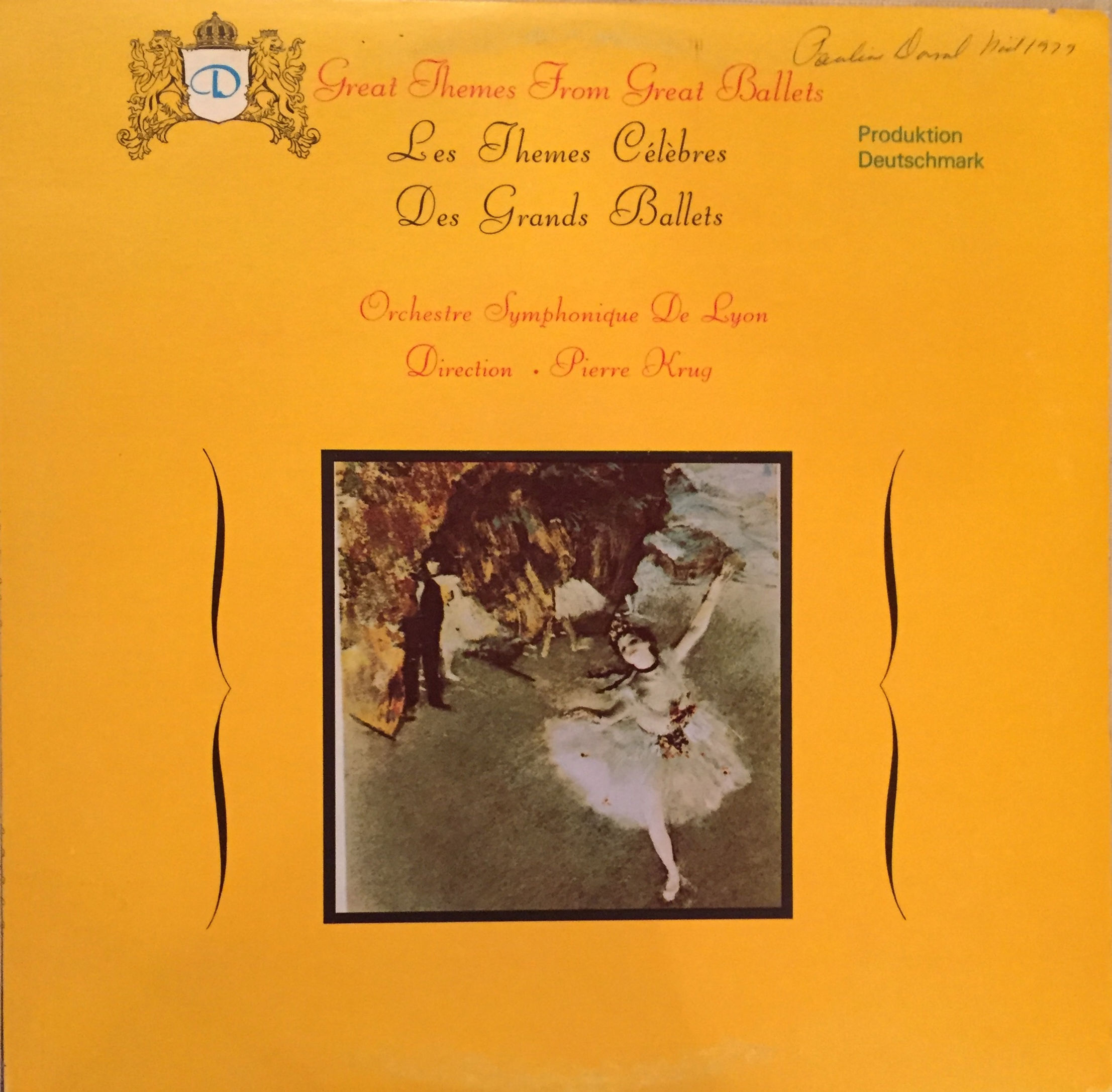 Orchestre De Lyon ‎– Great Themes From Great Ballets