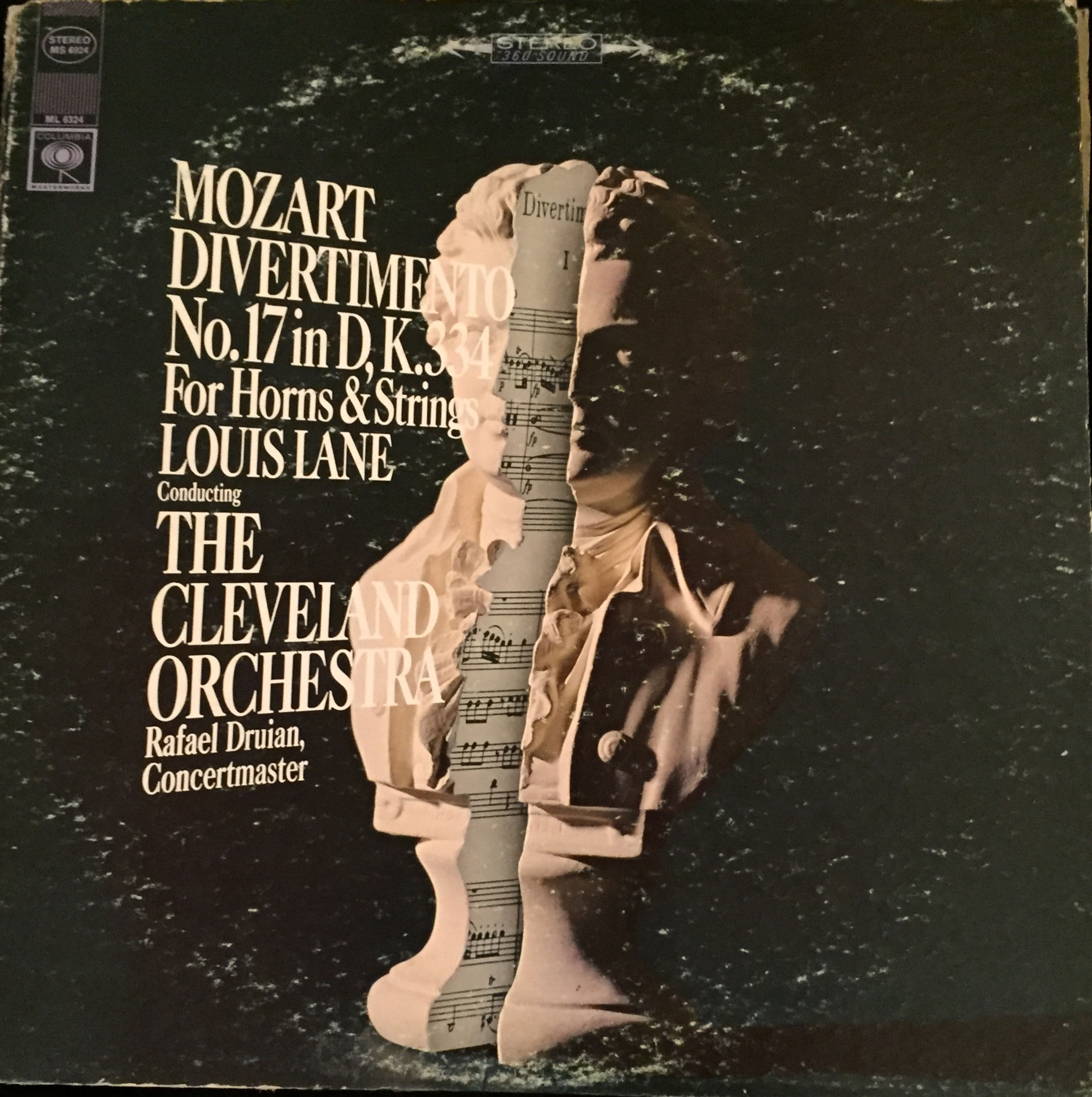 Mozart - Louis Lane, The Cleveland Orchestra, Druian ‎– Divertimento No. 17