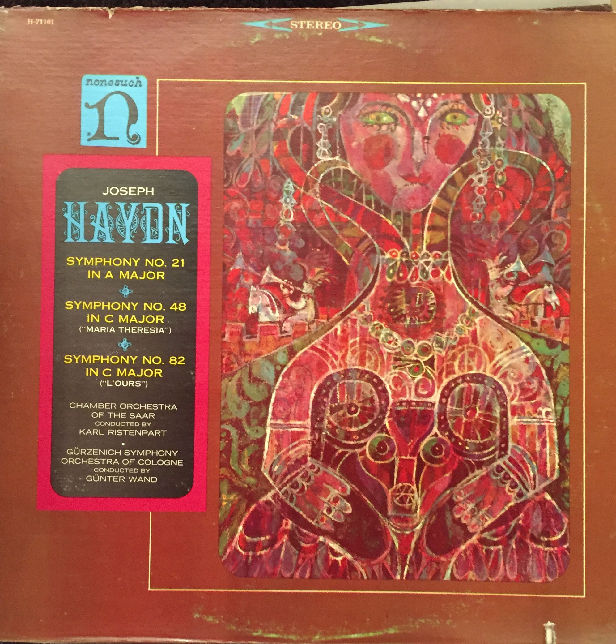 Haydn - Chamber Orchestra Of The Saar Conducted By Karl Ristenpart