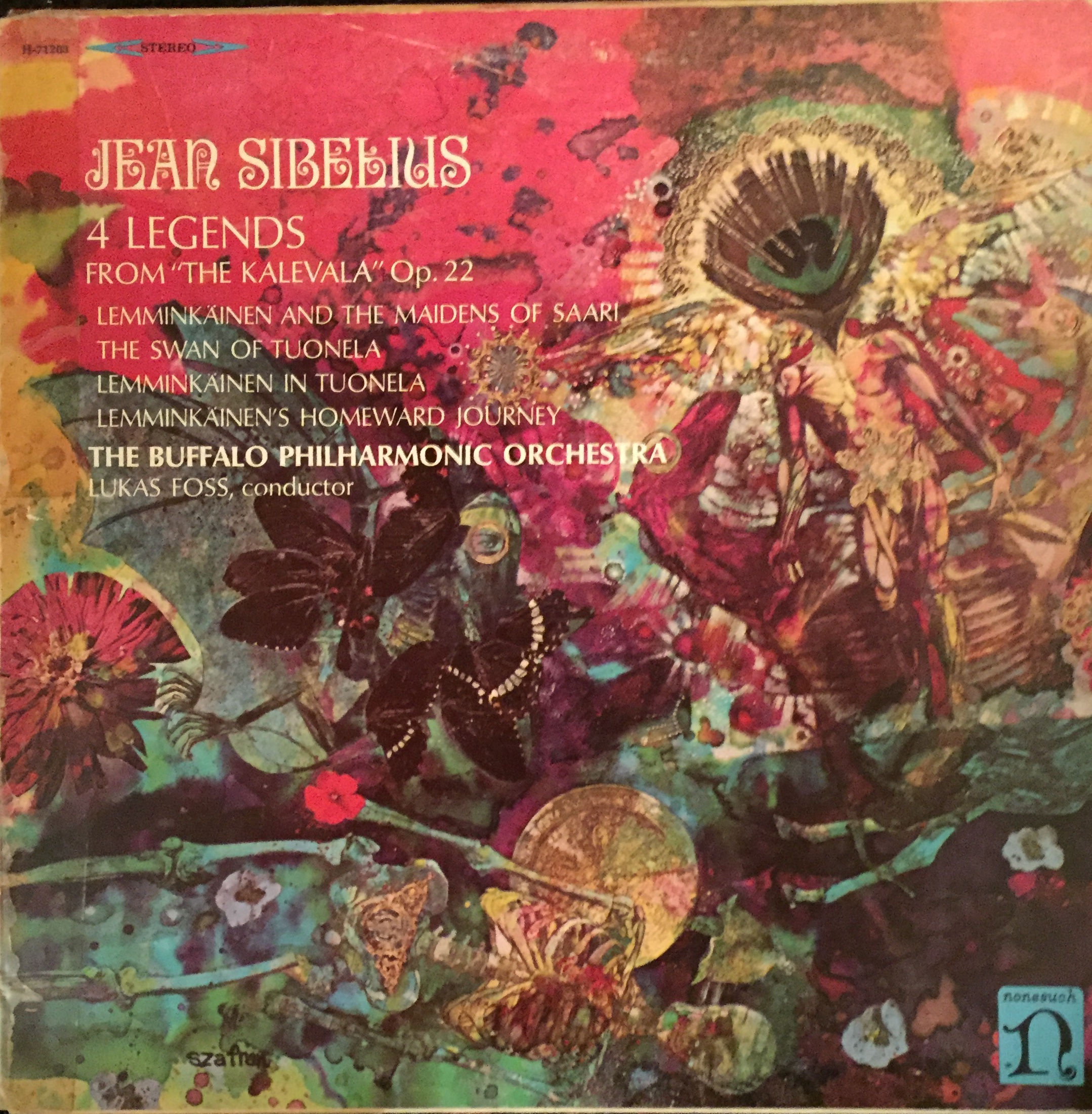 Sibelius, Buffalo Philharmonic Orchestra, Foss ‎– 4 Legends From "The Kalevala"