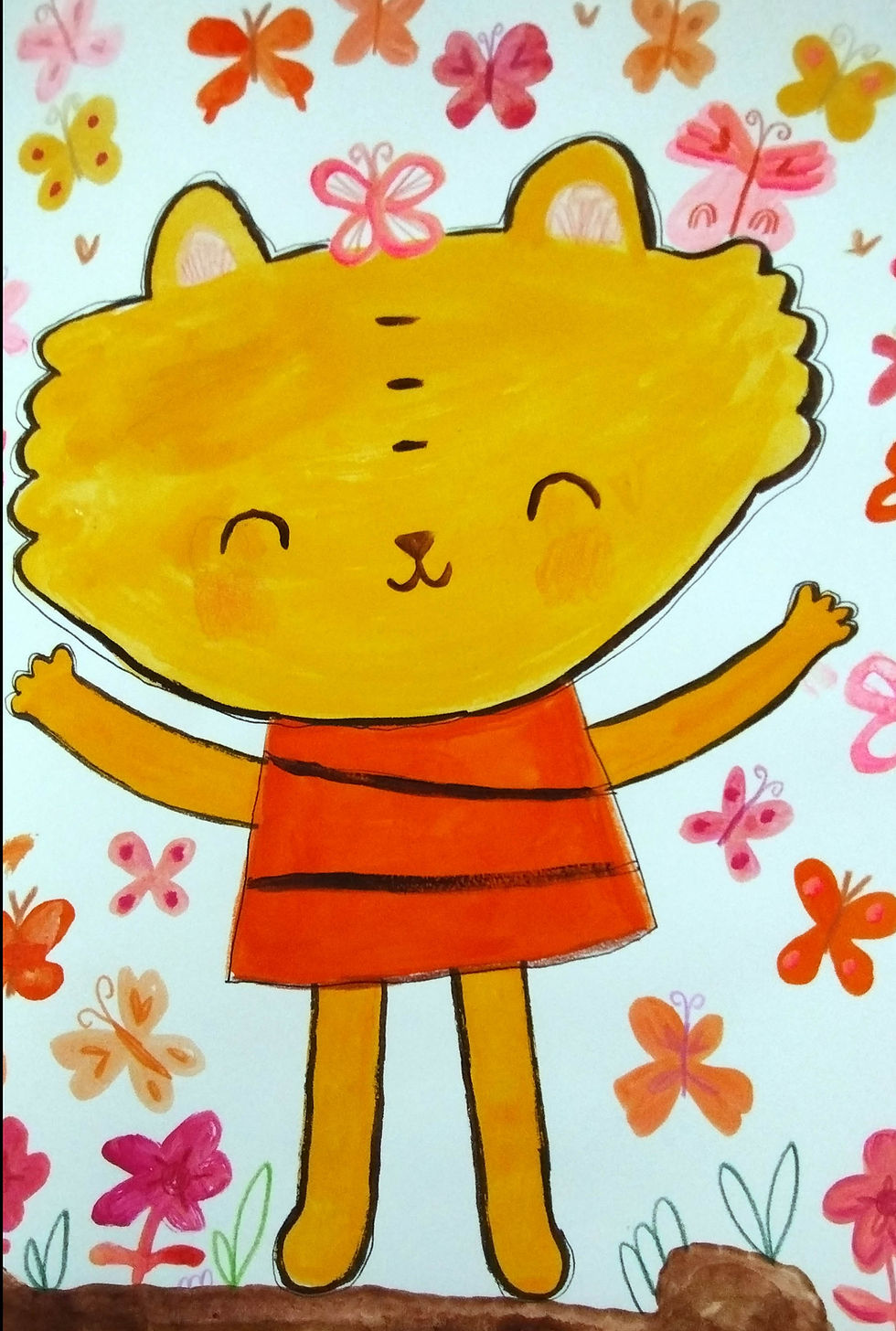 Painting a Little Tiger