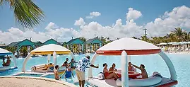In water cabanas