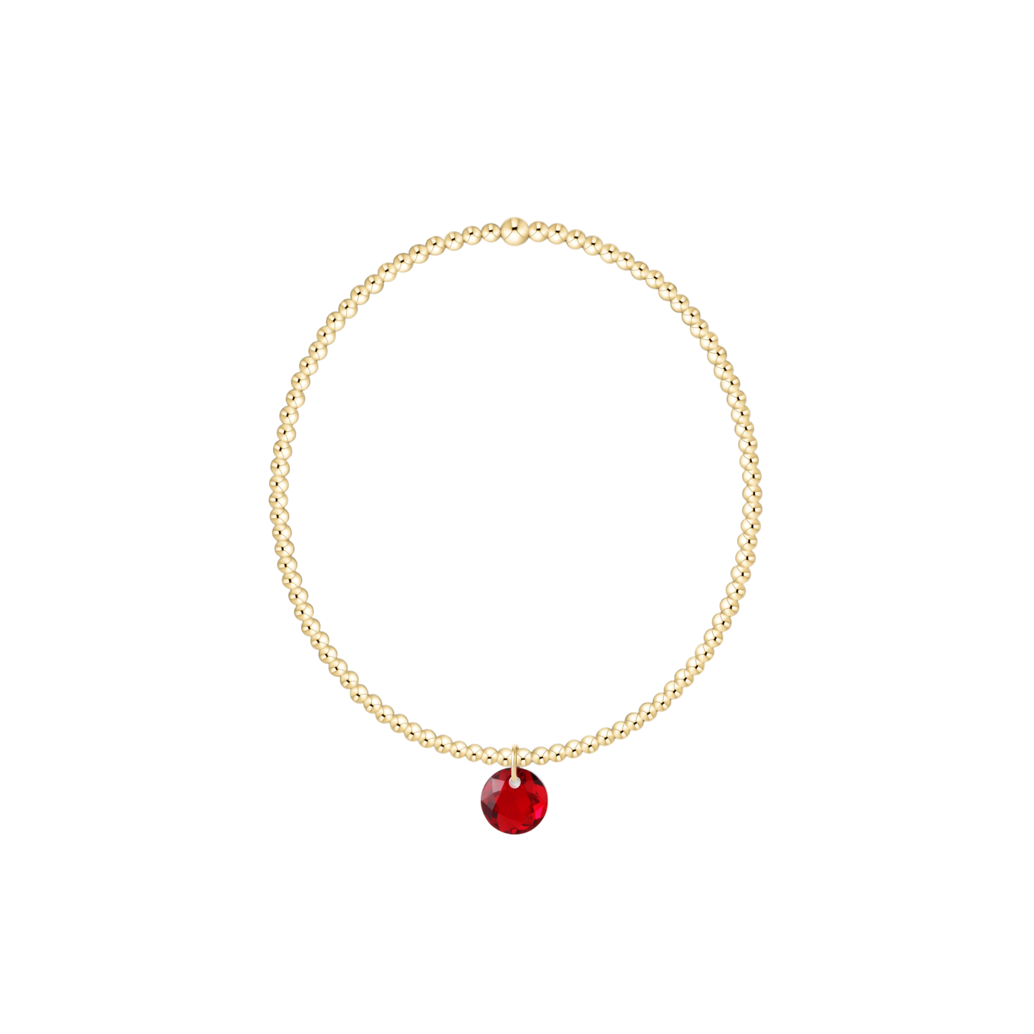 enewton - Classic Gold 2mm Bracelet - Reflection Charm - 01