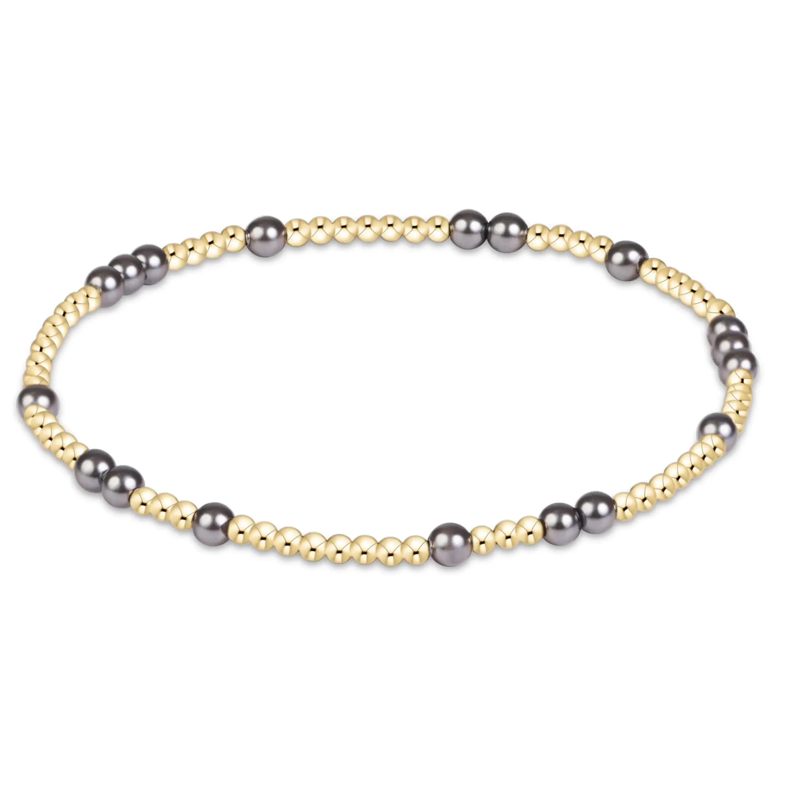 enewton - hope unwritten pearl dark grey 3mm bracelet