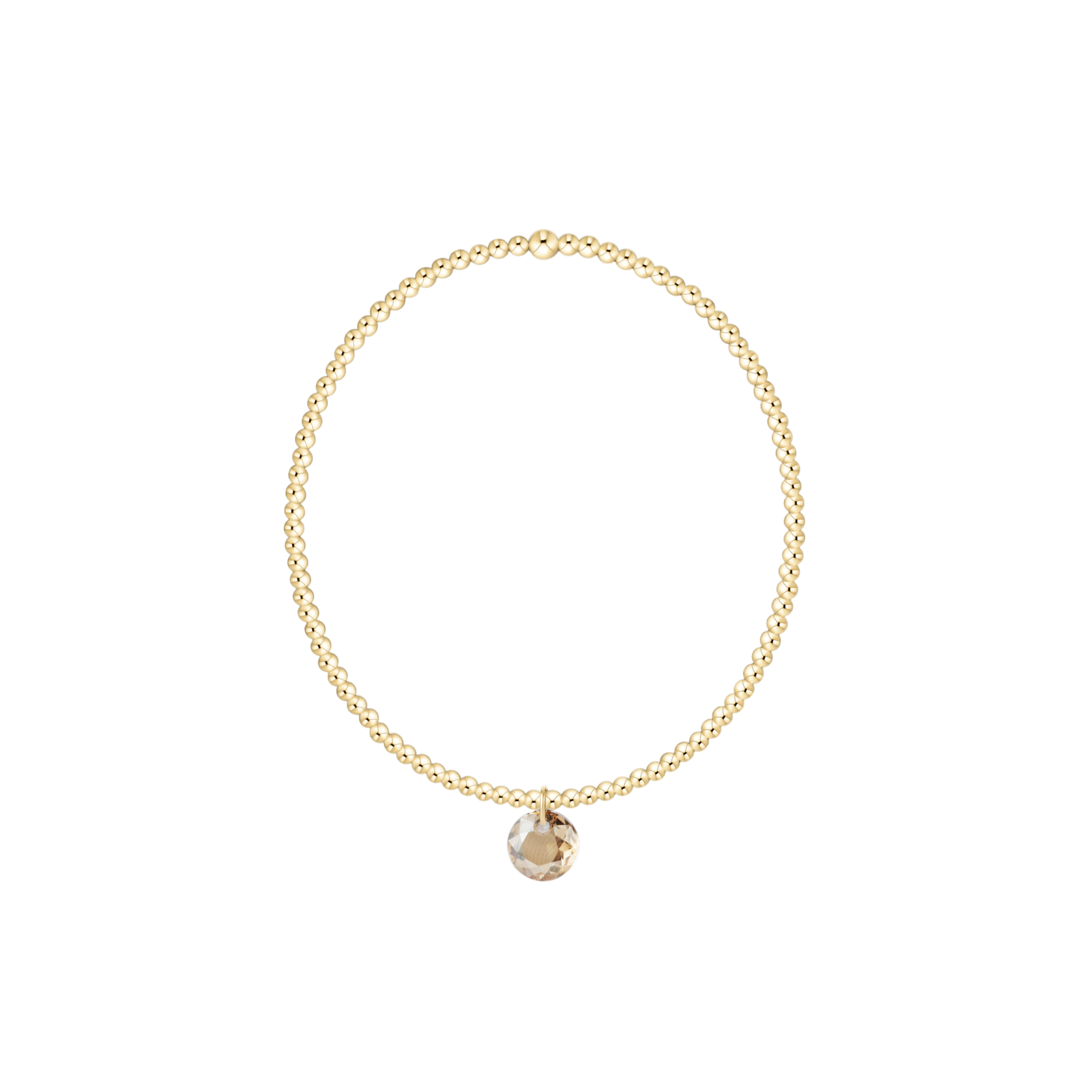 enewton - Classic Gold 2mm Bracelet - Reflection Charm - 11
