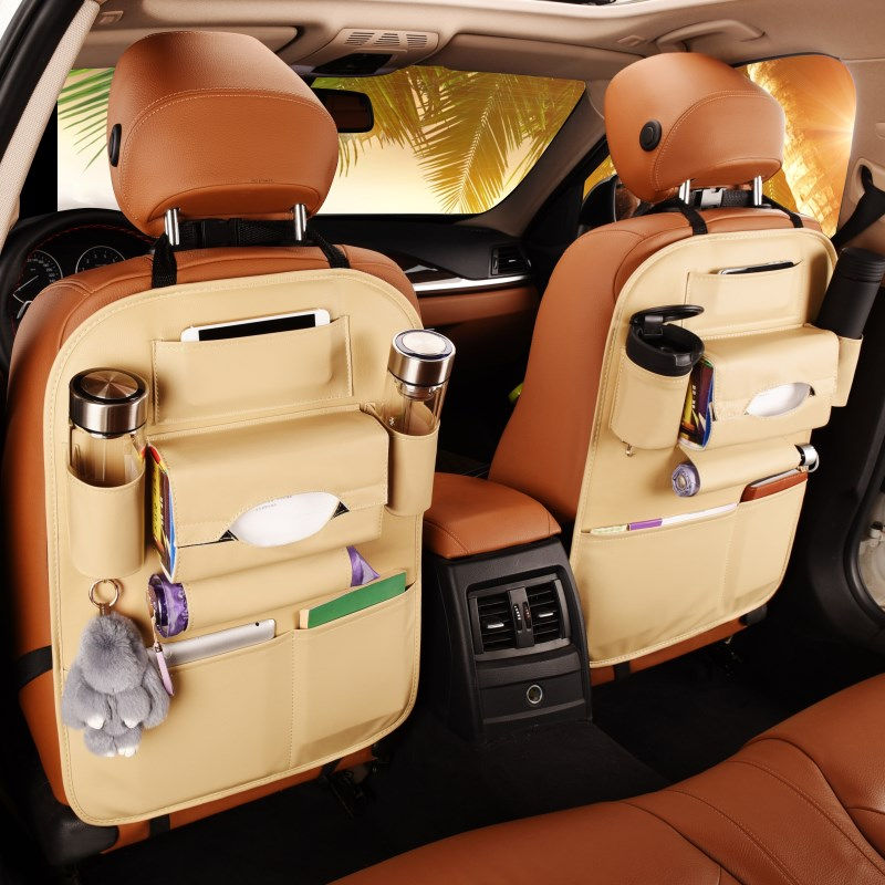 Miniatura: Organizador Premium para Encosto de Banco Automotivo em Couro PU Universal