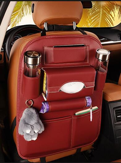 Miniatura: Organizador Premium para Encosto de Banco Automotivo em Couro PU Universal