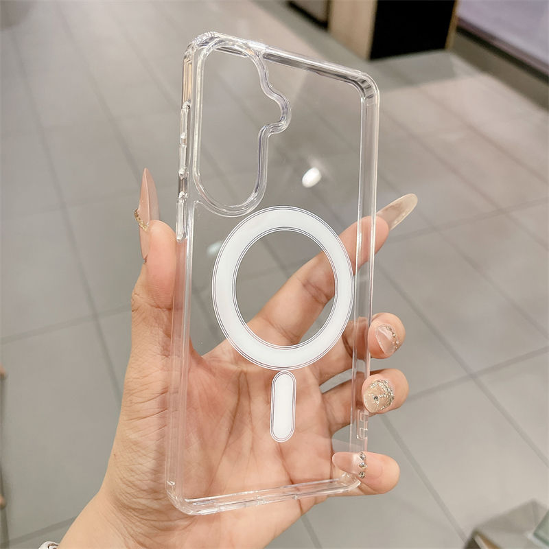 Miniatura: Capa Magnética Transparente Compatível com MagSafe para Samsung Galaxy S26, S25