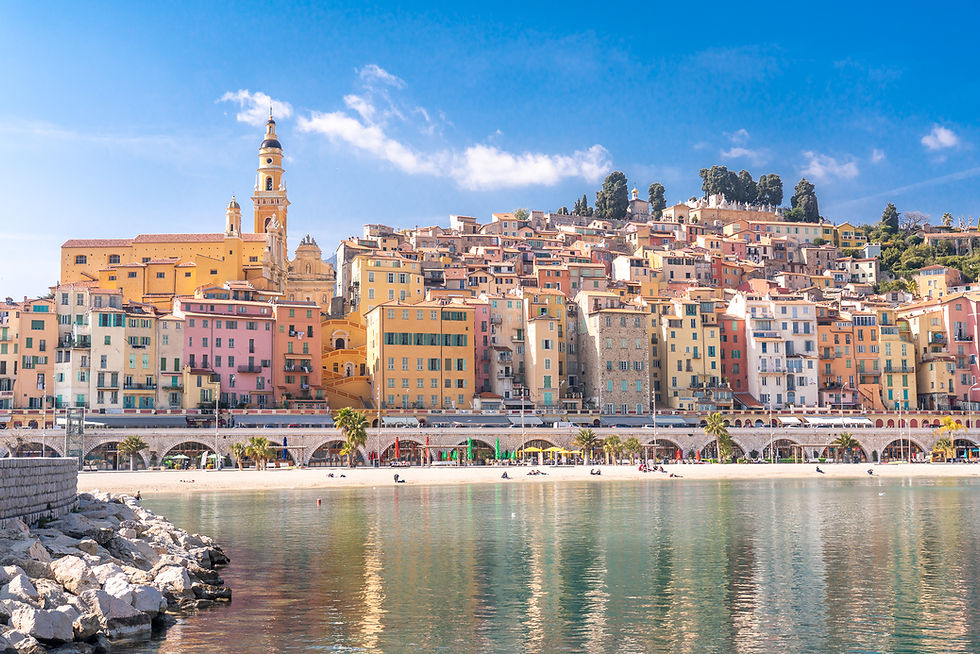 Menton Pearl of France yacht charter destination from Monaco