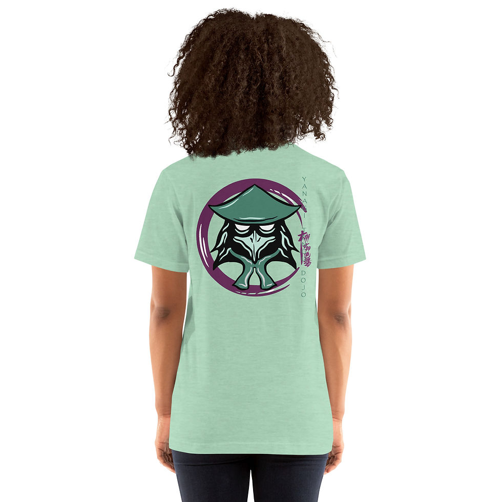 Miniaturbild: Yanagi Basic's - Logo sage green/lavender, Unisex T-Shirt