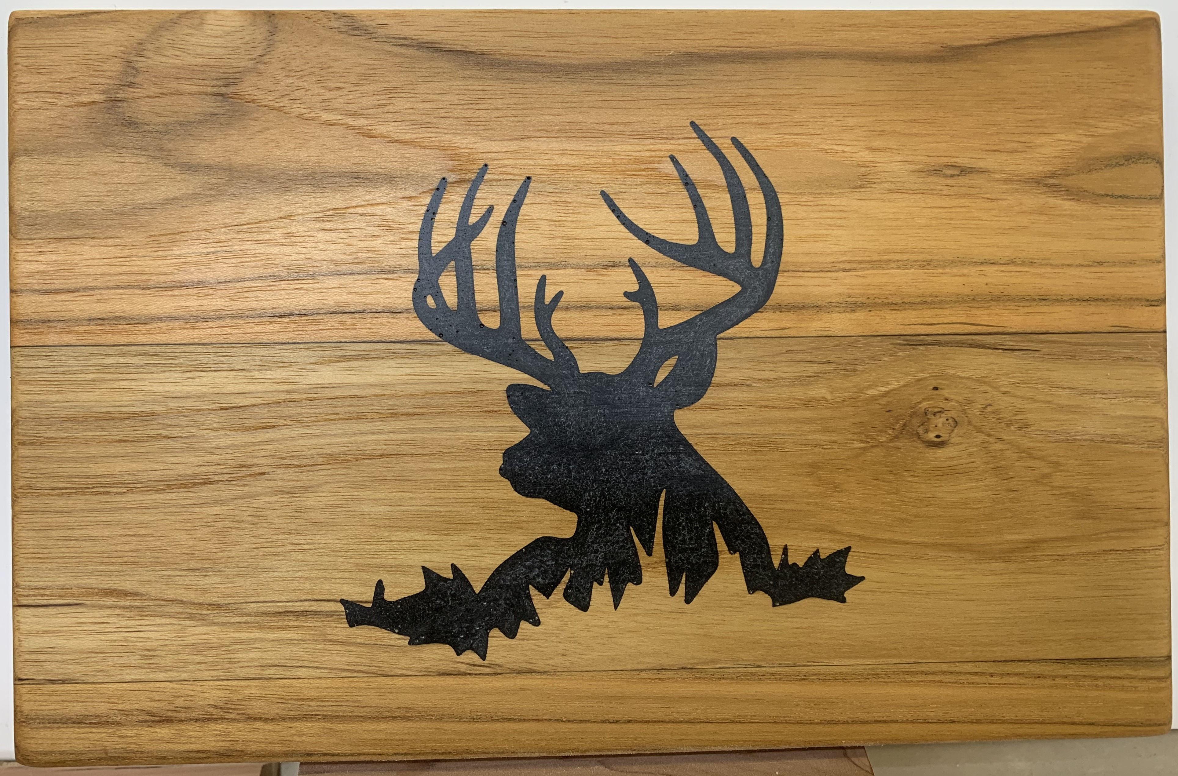 Buck in the Grass silhouette