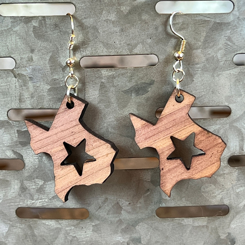 Thumbnail: Earrings - Texas, Big Star Cutout