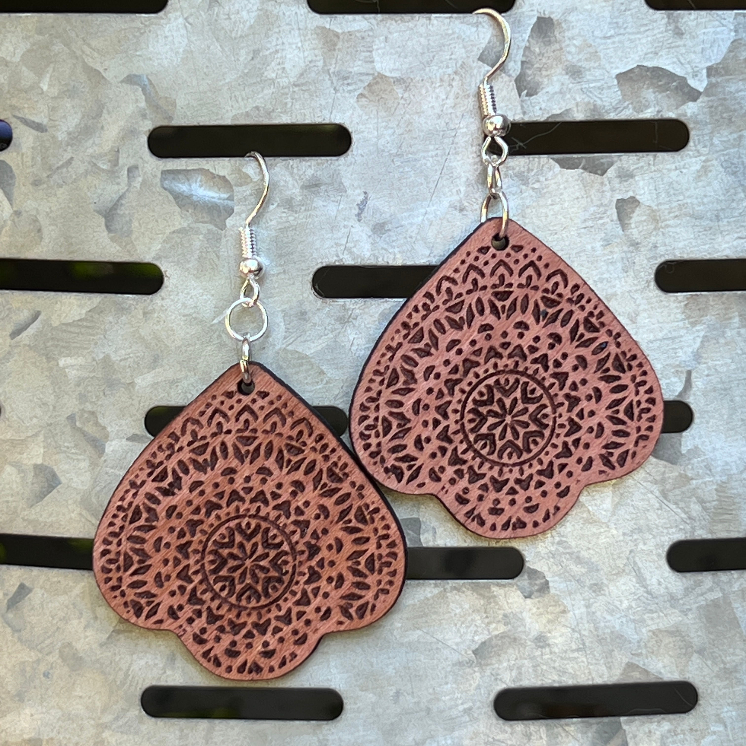 Earrings - Clover, Mandala
