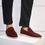 Thumbnail: red suede loafers men luxury