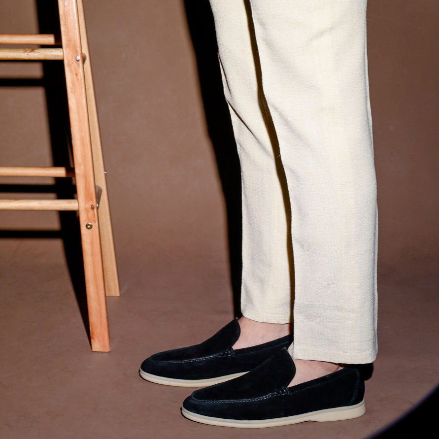 luxury black suede loafers man philippines