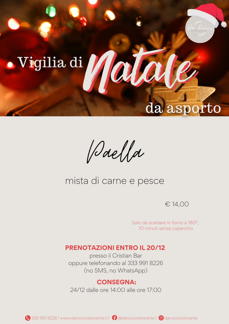 Menu delle Feste 2021