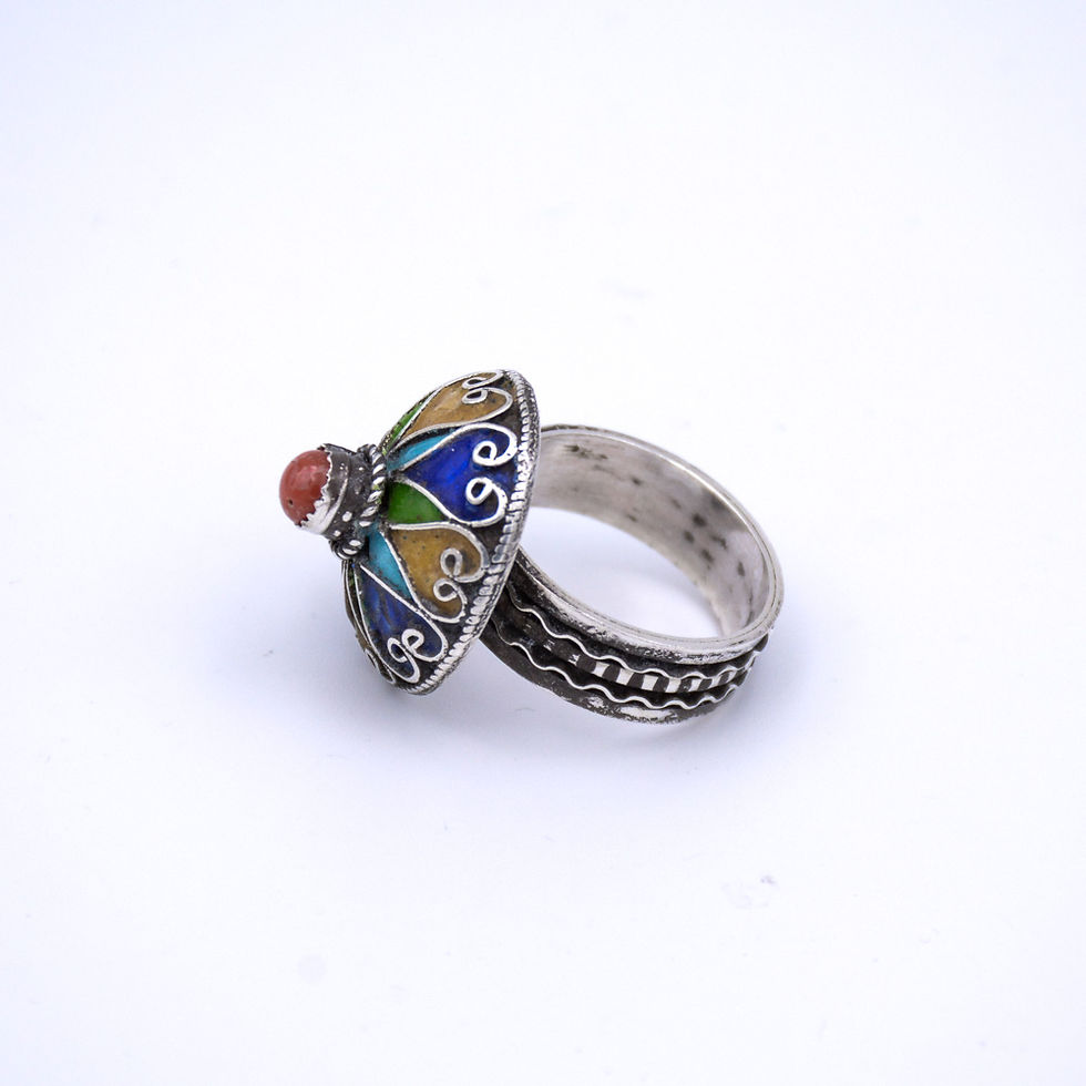 Thumbnail: MOROCCAN ENAMEL RING