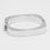 Thumbnail: HINGED SILVER BANGLE