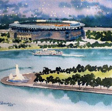 Songbird Al Midd point with three rivers stadium print and card this is a good image to us