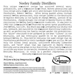 Original Shine label (back)