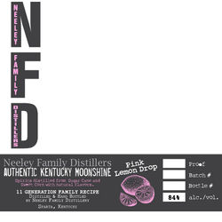 Pink Lemon Shine label (front)