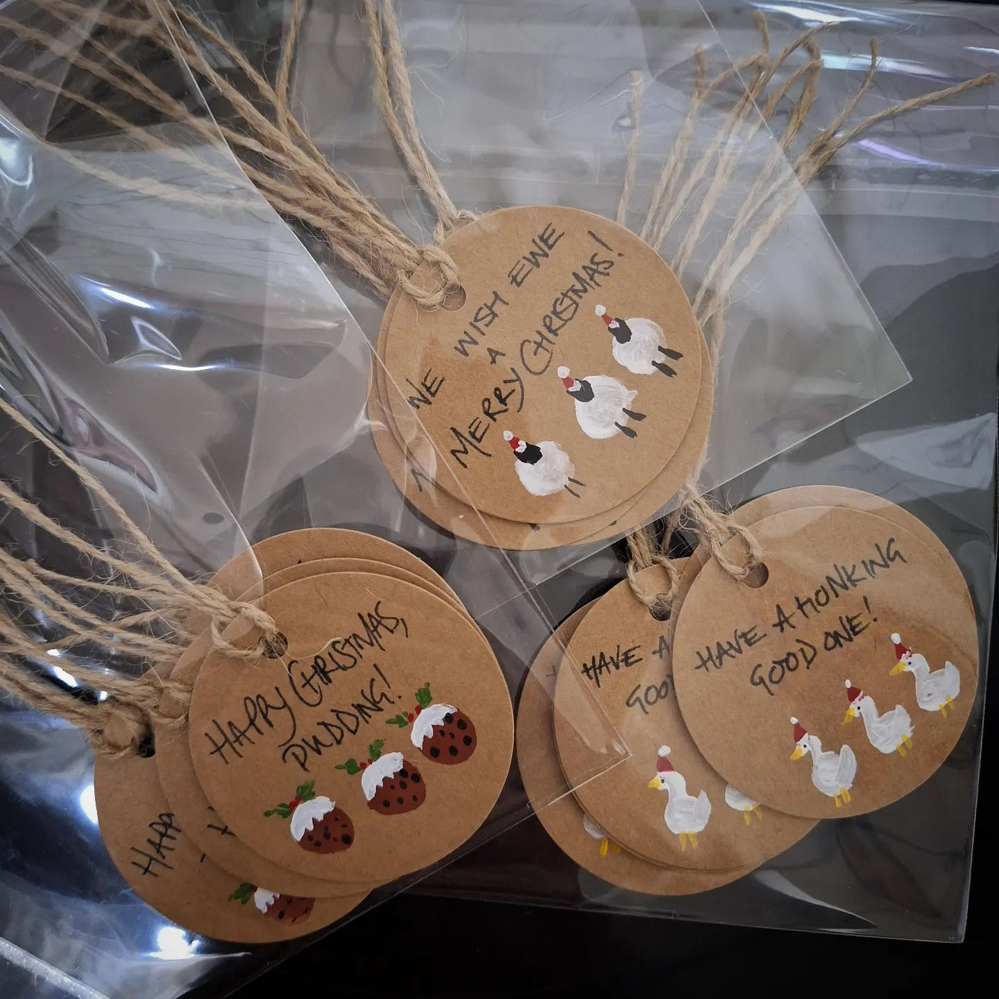 Hand painted gift tags
