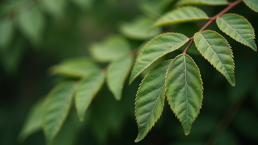 Close-up view of leaves affected by anthracnose