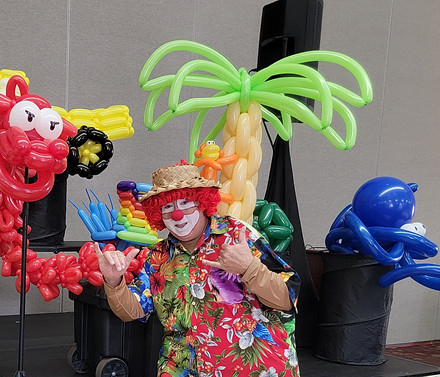 Chris da Clown with his new Games, Games, Games show
