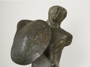 SPOTLIGHT ON THE ARTS: Evolved from a Pebble: Reflections on "Warrior With a Shield"