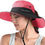 Thumbnail: ZOORON Women's Ponytail Safari Sun Hat,Wide Brim UV Protection Outdoor Bucket H