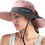 Thumbnail: ZOORON Women's Ponytail Safari Sun Hat,Wide Brim UV Protection Outdoor Bucket H