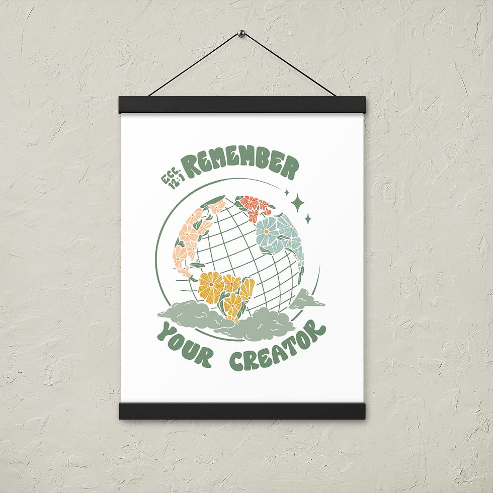 Thumbnail: Remember Your Creator Poster with hangers