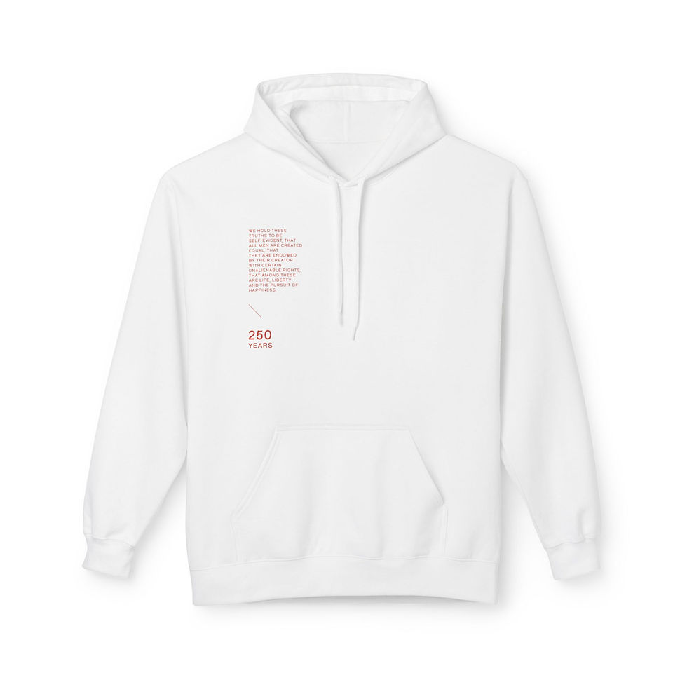 Thumbnail: America The Beautiful Hoodie — Retro Flag Patriotic Fleece