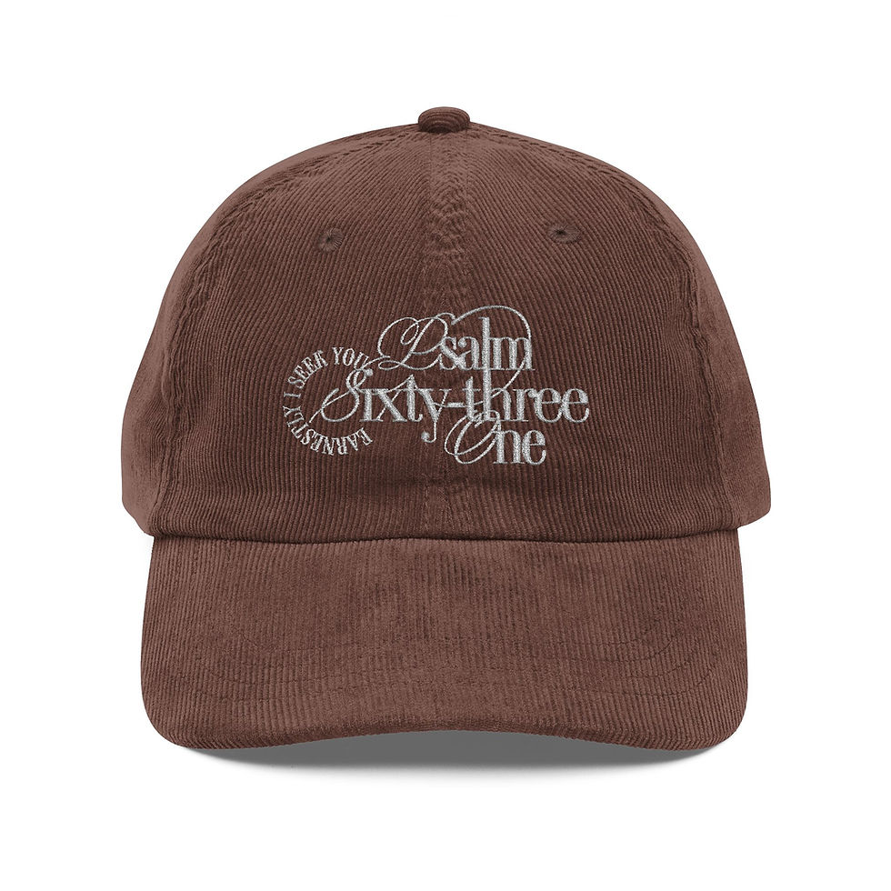 Thumbnail: PS. 63 - Embroidered Corduroy Cap