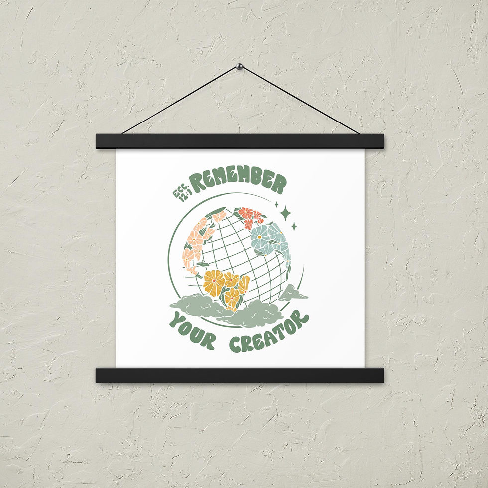 Thumbnail: Remember Your Creator Poster with hangers